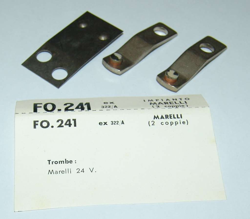CONTATTI PUNTINE CONTACTS PINS TROMBE MARELLI 24 V FO241