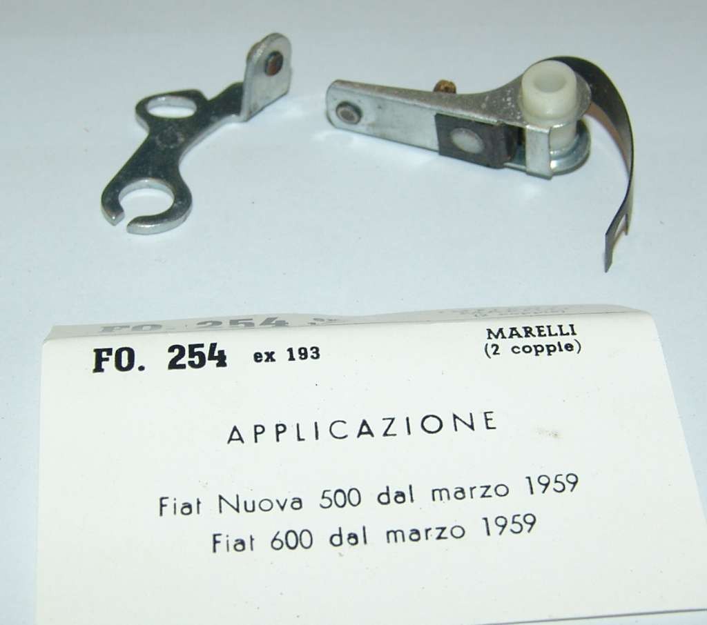 CONTATTI PUNTINE CONTACTS PINS AUTO BIANCHI BIANCHINA PANORAMICA FO254