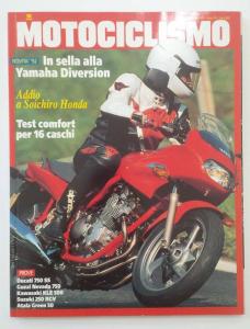 MOTOCICLISMO OTTOBRE 1991 DUCATI 750 SS KAWASAKI KLE