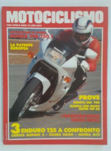 MOTOCICLISMO APRILE 1986 BIMOTA DB1 750 GARELLI NOI MATIC