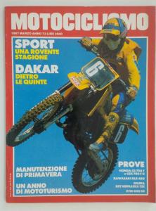 MOTOCICLISMO MARZO 1987 HONDA CB 750 F KAWASAKI KLR 650