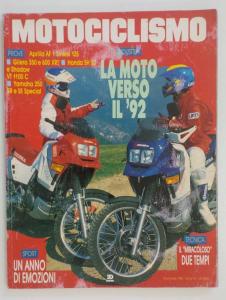 MOTOCICLISMO NOVEMBRE 1988 APRILIA AF 1 SINTESI 125 GILERA 350 e 600 XRT