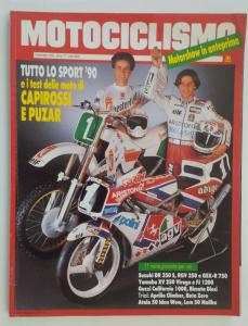 MOTOCICLISMO DICEMBRE 1990 SUZUKI DR 350 S YAMAHA XV 250 VIRAGO