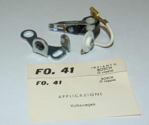CONTATTI PUNTINE CONTACTS PINS VOLKSWAGEN 1200 DAL 1964 FO41