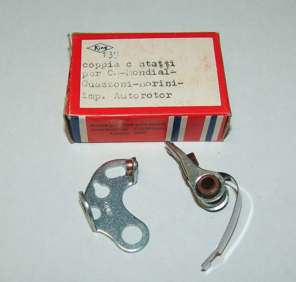 CONTATTI PUNTINE CONTACTS PINS MONDIAL GUAZZONI MORINI IMP.AUTOROTOR KING139