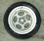 COPPIA RUOTE CERCHI IN LEGA WHEELS CICLOMOTORE ITALJET (F23)