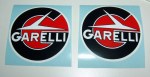 COPPIA ADESIVI STICKERS ADHESIVES GARELLI TONDI