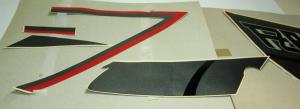 KIT ADHESIVE ADESIVI YAMAHA FZR600 1989 SX LATO SINISTRO (RK13)