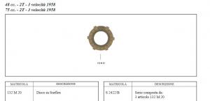 FRIZIONE 3PZ SURFLEX 132M20 ZUNDAPP 48 cc 2T 75 cc 2T 3 VELOCITA\' (A70)