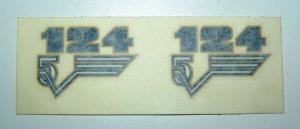 GILERA 124 5V ADHESIVE decalcomanie adesivi decals stickers FIANCHETTI