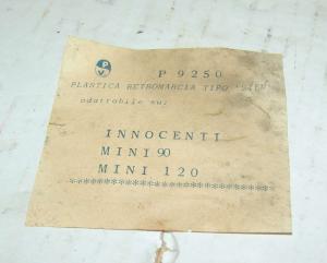 GEMMA PLASTICA RETROMARCIA INNOCENTI MINI 90/120 (E211)