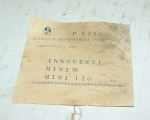 GEMMA PLASTICA RETROMARCIA INNOCENTI MINI 90/120 (E211)