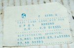 FANALE POSTERIORE DESTRO DX OPEL REKORD (E319)