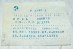 GEMMA FANALE POSTERIORE SINISTRO SX OPEL REKORD (E320)