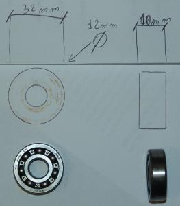 CUSCINETTO BEARING 12 X 32 X 10