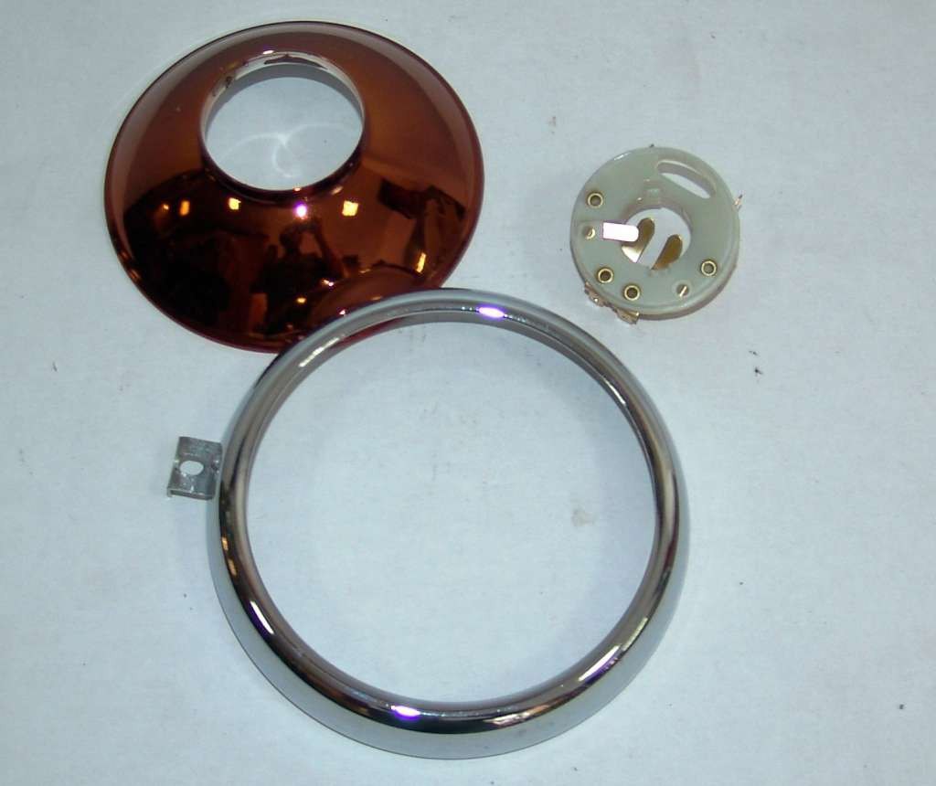 KIT REVISIONE FARO FANALE ANTERIORE REPAIR KIT HEADLIGHT CEV 105 MOTO GUZZI CARDELLINO