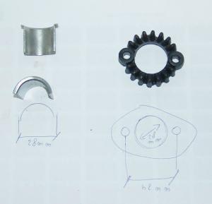 GHIERA COLLETTORE DI SCARICO RING COLLECTOR PER BENELLI