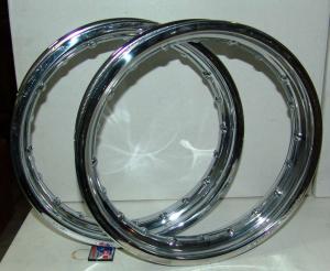 COPPIA CERCHI RIMS ACCIAIO 12\