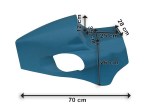 SELLA VETRORESINA FIBERGLASS SADDLE SUZUKI RG RGV 500 COD.766