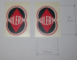 GILERA 150 ADHESIVE decalcomanie adesivi decals stickers SERBATOIO