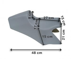 SELLA VETRORESINA FIBERGLASS SADDLE CICLOMOTORE 50 CC UNIVERSALE COD.733