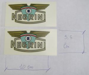 KIT decalcomanie adesivi decals stickers TANK MOTO NEGRINI