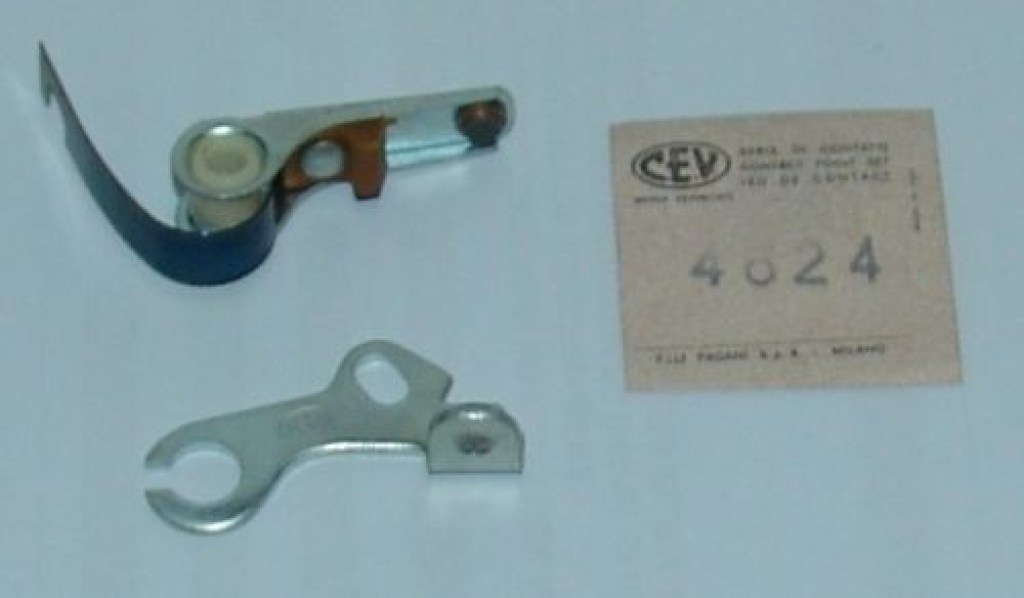CONTATTI PUNTINE CONTACTS PINS CEV 4624 AUTO BIANCHI e BIANCHINA DAL 1957