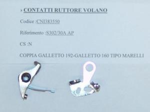 CONTATTI PUNTINE CONTACTS PINS KONTAKTEN MOTO GUZZI GALLETTO 192 160 TIPO MARELLI