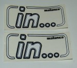decalcomanie adesivi decals stickers ciclomotore MALANCA IN