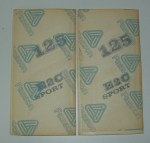 decalcomanie adesivi decals stickers ciclomotore MALANCA 125 E2C SPORT