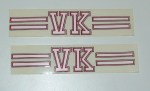 decalcomanie adesivi decals stickers ciclomotore MALANCA DUEPIU VK
