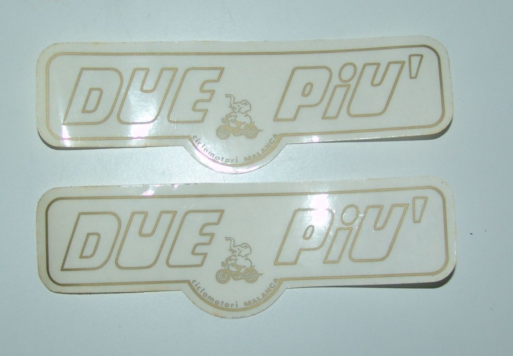 decalcomanie adesivi decals stickers ciclomotore MALANCA DUEPIU