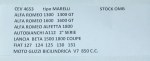 CONTATTI PUNTINE CONTACTS PINS AUTOBIANCHI A112 SECONDA SERIE CEV 4623 TIPO MINARELLI