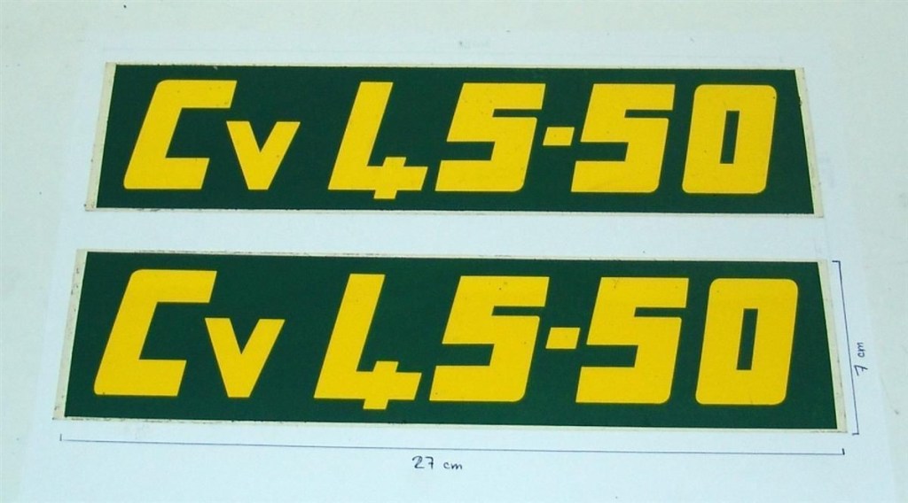 ADHESIVE decalcomanie adesivi decals stickers LANDINI TESTA CALDA CV 45 50