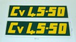 ADHESIVE decalcomanie adesivi decals stickers LANDINI TESTA CALDA CV 45 50
