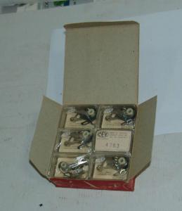 12  CONTATTI PUNTINE CONTACTS PINS CZ 125 1957/1958 CEV 4763