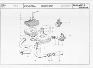 SERVICE MANUAL MANUALE OFFICINA MOTORE MALANCA GTI 80 125 2C 125 E2C 150 GT