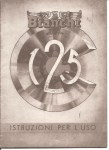 MANUALE ISTRUZIONI PER L\' USO OPERATING AND MAINTENANCE BIANCHI 125 BIANCHINA