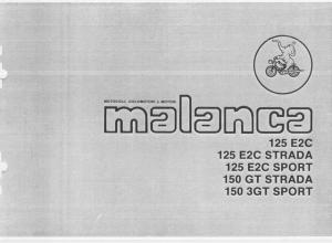 SPARE PARTS MANUAL MANUALE MALANCA 125 E2C SPORT STRADA 150 GT