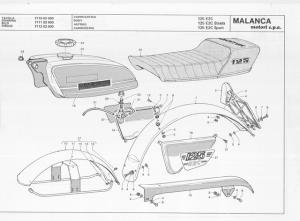 SPARE PARTS MANUAL MANUALE MALANCA 125 E2C SPORT STRADA 150 GT