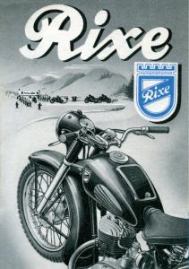 LOCANDINA PUBBLICITARIA POSTER ADVERTISING MOTO RIXE 98 125 150 175 250