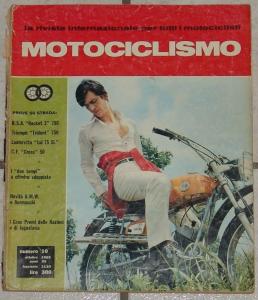 RIVISTA MOTOCICLISMO OTTOBRE 1969 MOTO D\'EPOCA BSA ROCKET TRIUMPH LAMBRETTA
