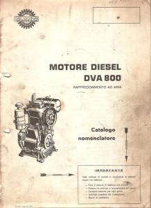 SPARE PARTS LIST ERSATZTEIL LISTE parti di ricambio MOTORE SLANZI DVA 800