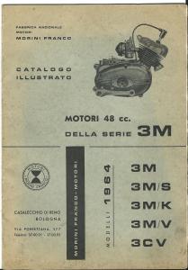 SPARE PARTS MANUAL FRANCO MORINI 48 c.c. SERIE 3M 1964