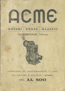 SPARE PARTS MANUAL MOTORE AGRICOLO ACME AL 800