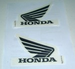 2 ADHESIVE ADESIVI SERBATOIO TANK HONDA CBF 500 2004 GRIGIO SCURO 17560MERD100