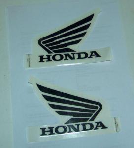 2 ADHESIVE ADESIVI SERBATOIO TANK HONDA CBF 500 2004 NERI 17560MERD800