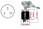 BLOCCHETTO CHIAVE AVVIAMENTO 2 POSIZIONI DUCATI 250 350 450 MARK DESMO BL7911